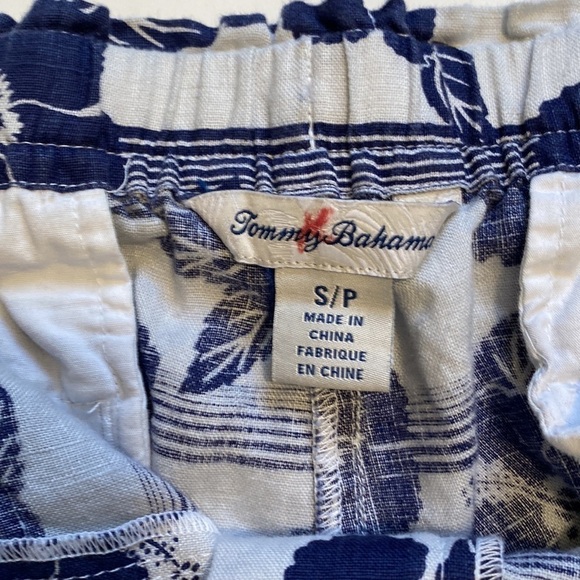 TOMMY BAHAMA Linen Floral Shorts Drawstring Hawaiian Womens Sz Small - Picture 6 of 12